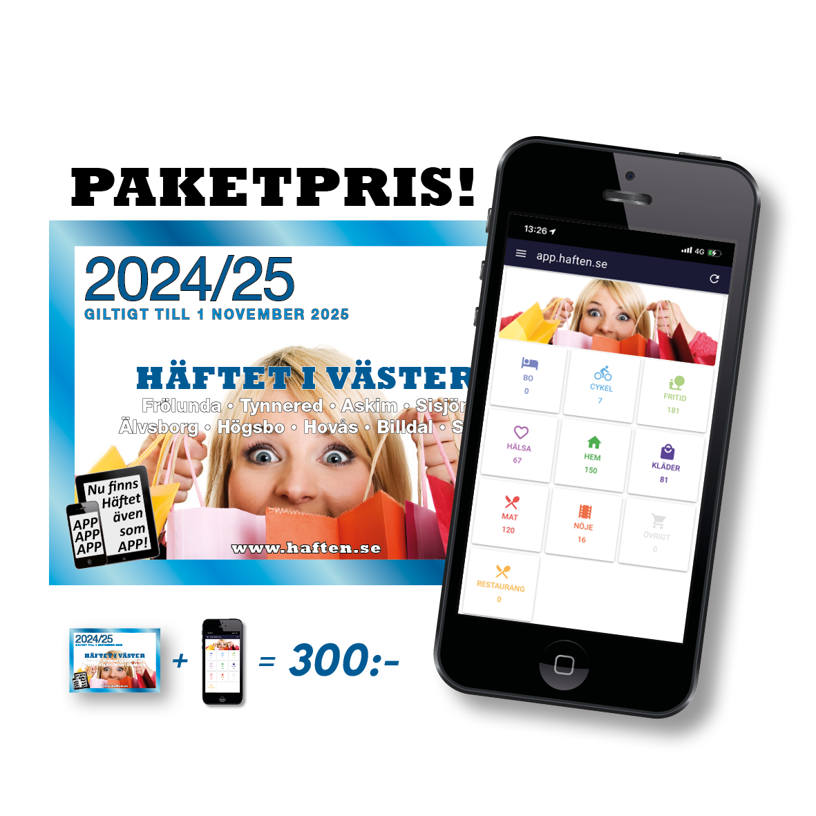 PaketHäftetiVäster,häfte+digitalt300:-